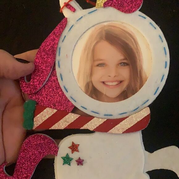 Christmas Personalized Felt Ornament Unicorn - Picture 2 of 6